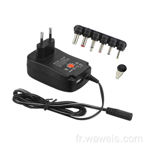 Multi chargeur 6 broches d'alimentation chargeur EU Plug